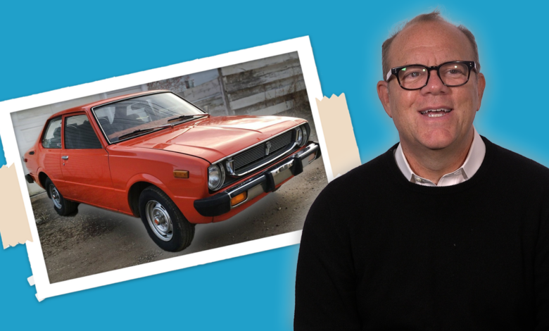 Tom Papa's first car that almost died almost met fate with a pickup