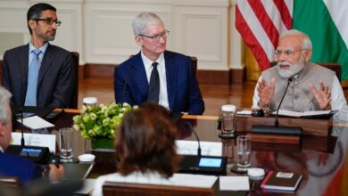 PM Modi meets Tim Cook, Sundar Pichai, Satya Nadella and other tech CEOs at the end of US visit