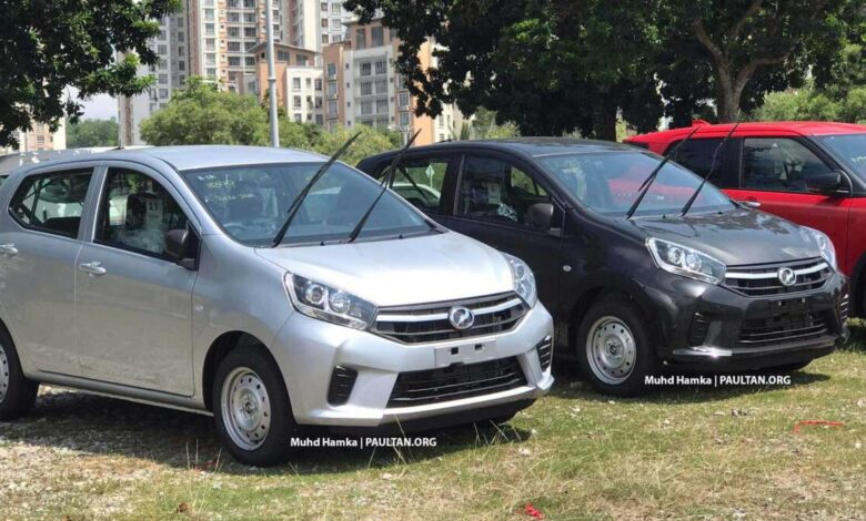 Perodua Axia E manual 2023 dilihat di Malaysia — warna kelabu baru, bampar lama; bakal dilancar?