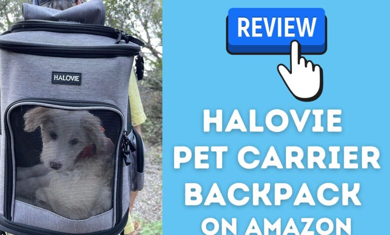 Review of HALOVIE . pet backpack
