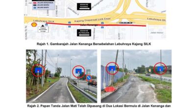 No more access to Kajang Silk from Jalan Kenanga, starting July 1 – now a dead end, use ramp to highway
