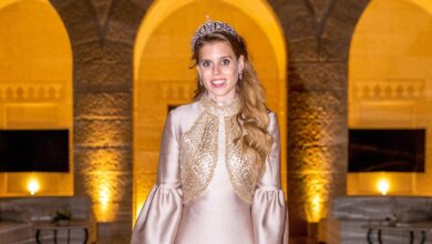 Princess Beatrice wears the York crown at the Royal Wedding in Jordan