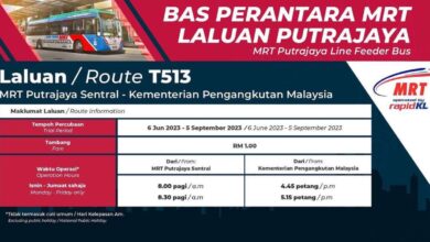 New feeder bus from MRT Putrajaya Sentral to the Transport Ministry – morning and evening only, RM1