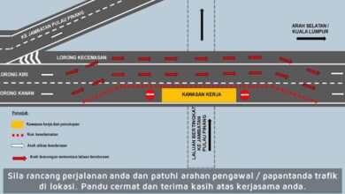 PLUS announces closure of 2 lanes in Penang next week