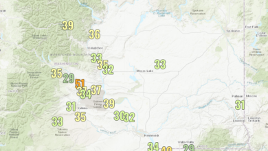 East Washington "Hotspot" wind speeds generated by gaps in the Cascades