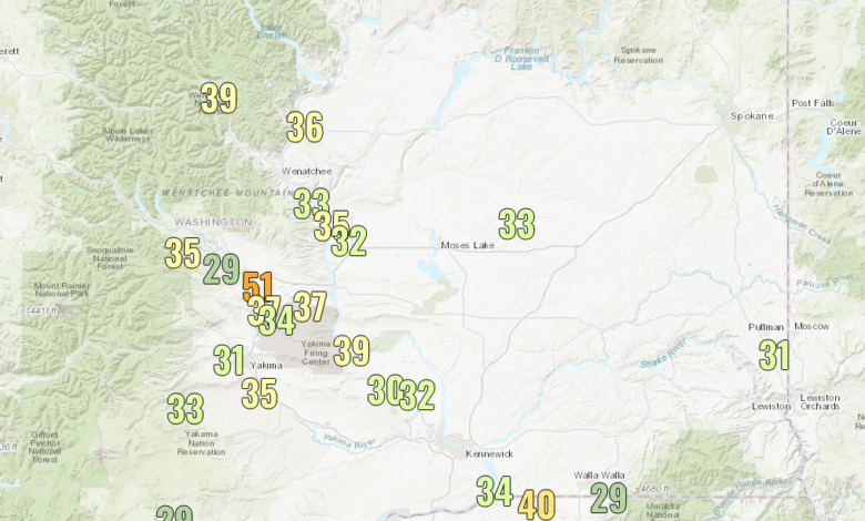 East Washington "Hotspot" wind speeds generated by gaps in the Cascades
