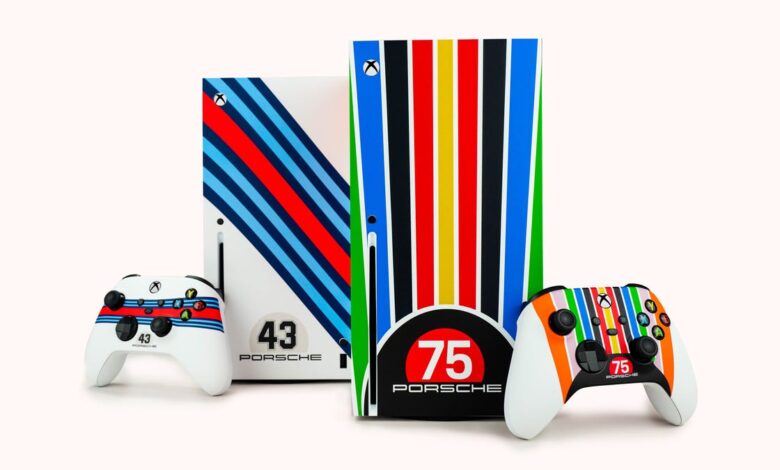 I can't stand car merchandise but these Porsche-themed Xboxes have been revamped