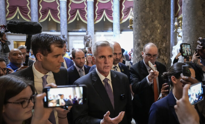 House debates Biden-McCarthy debt ceiling bill as default looms : NPR