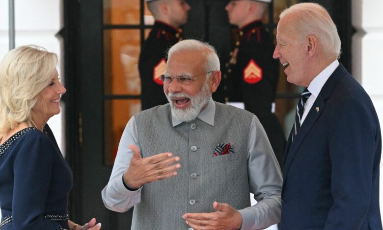 Biden is welcoming Modi on state visit despite human rights concerns : NPR