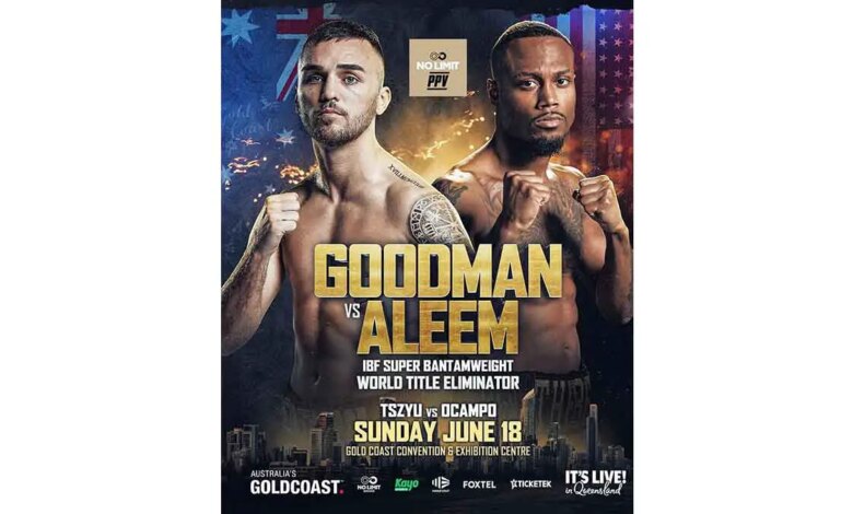 Sam Goodman vs Ra'eese Aleem full fight video poster 2023-06-18