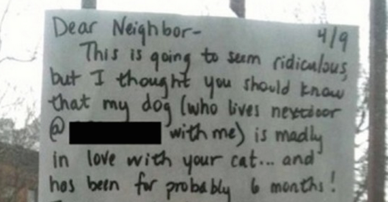 Heartbroken dog reminds owner to write a letter to his neighbor