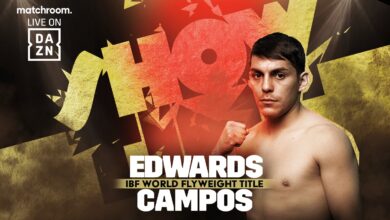 "I Will Put Him To Sleep."  Andres Campos plans to take down Sunny Edwards in memorable fashion