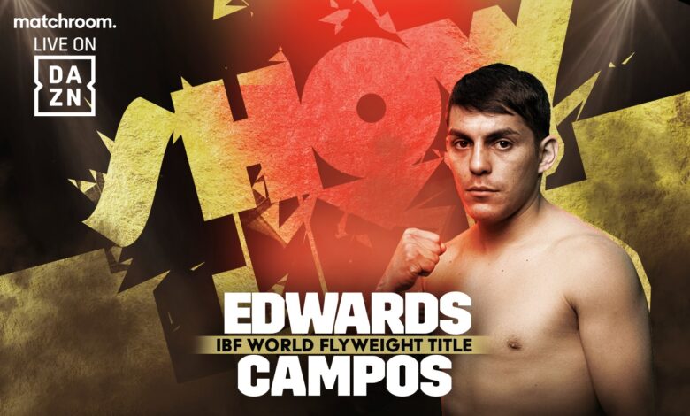 "I Will Put Him To Sleep."  Andres Campos plans to take down Sunny Edwards in memorable fashion