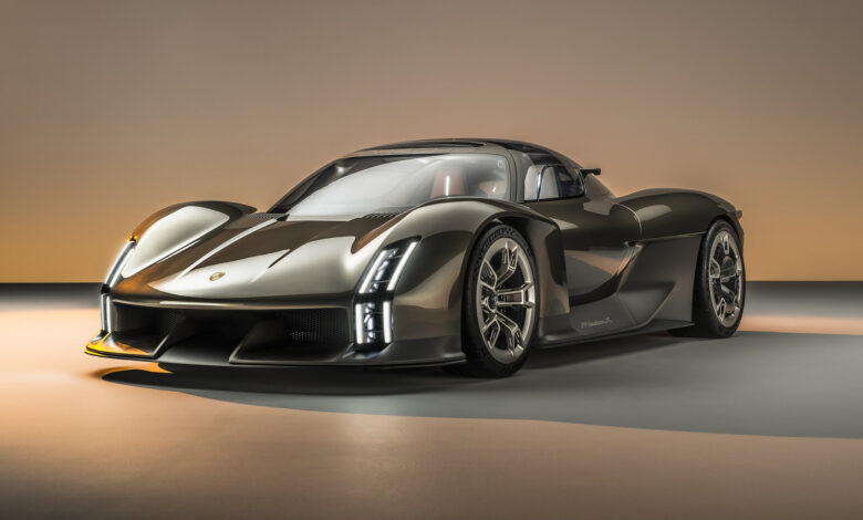 Porsche Mission X previews electric sports car, charging 900V