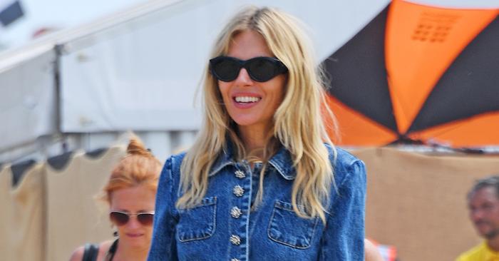 Sienna Miller's Glastonbury outfit featured amazing boots