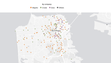Map Shows Autonomous Car Crashes In San Fransisco Since 2022