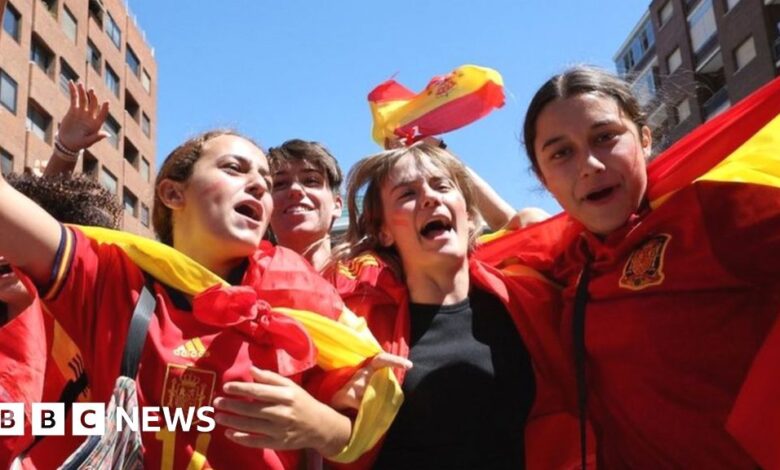 Women's World Cup: Fans rejoice in Madrid as Spain makes football history