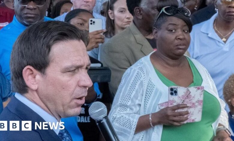 Jacksonville shooting: DeSantis booed at vigil for victims of racist attack