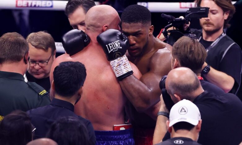 Anthony Joshua’s knockout victory over Robert Helenius