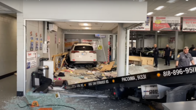 Car Crash Into California Toyota Dealership