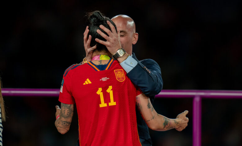 Anger in Spain after soccer chief kisses player at Women's World Cup ceremony : NPR