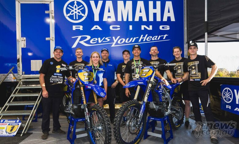 Yamaha celebrate MX1 and MXW ProMX Championship double