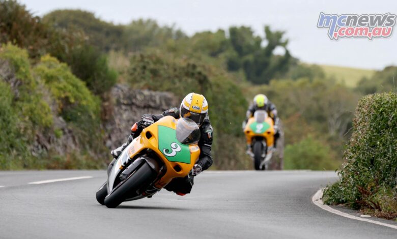 Mike Browne leads home Lougher in Laylaw TZ250 1-2