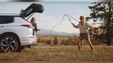 Russell Coight trades LandCruiser for Outlander in latest 'ad-ventures'