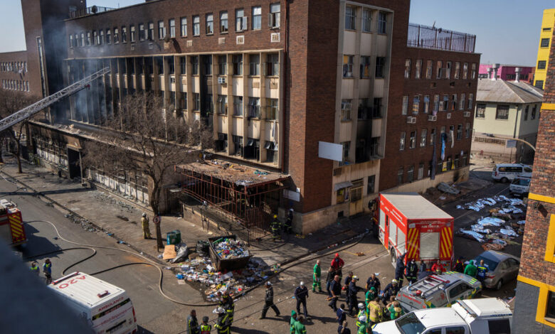 Johannesburg Building Fire Photos: Scenes From a Deadly Blaze