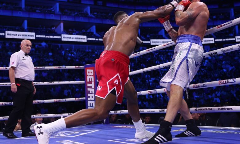 Anthony Joshua Returns With Knockout Of The Year Candidate Win Over Robert Helenius