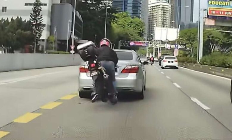 Driver who brake-checked motorcyclist in Jalan Syed Putra road rage incident jailed two days, fined RM6,000