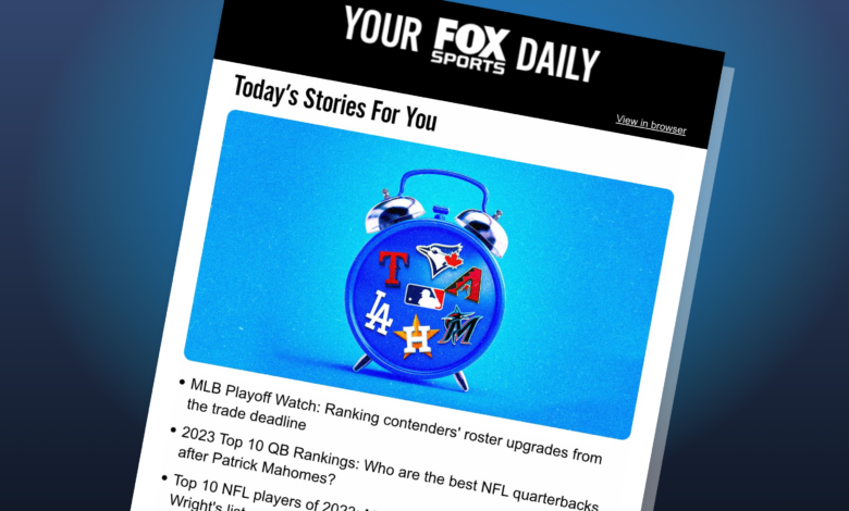 Your FOX Sports Daily: Welcome to the personalized newsletter
