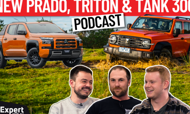 Podcast: New Toyota Prado, 2024 Mitsubishi Triton revealed and the GWM Tank 300