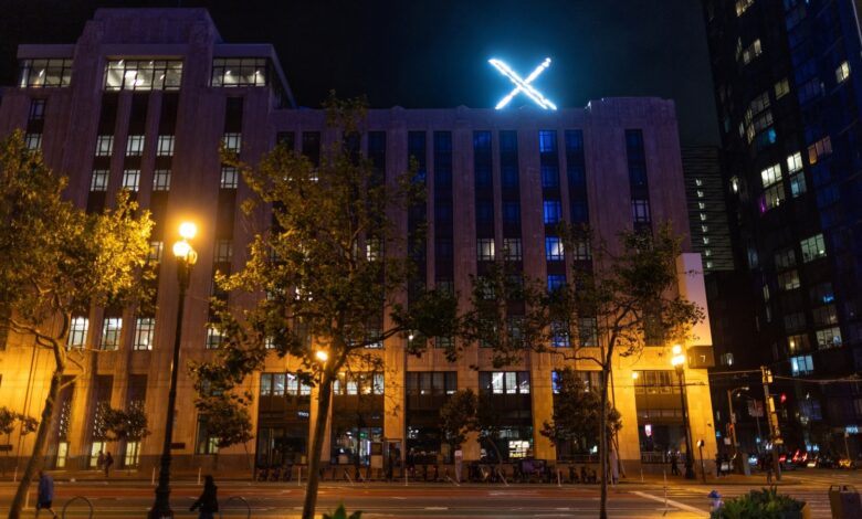 Elon Musk’s new X logo atop Twitter HQ removed amid complaints from local residents