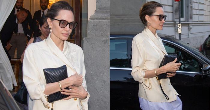 How to Replicate Angelina's Expensive-Looking Rome Outfit