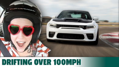 Drifting Over 100MPH In A Dodge Charger Hellcat