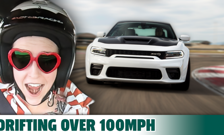 Drifting Over 100MPH In A Dodge Charger Hellcat