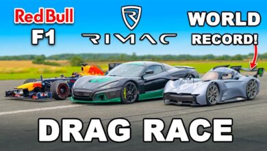 Watch Rimac Nevera Embarrass F1 Car In A 1/4-Mile Drag Race