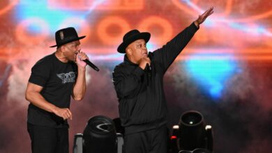 Run-DMC, Nas, Lauryn Hill, Snopp Dogg perform at Yankee Stadium : NPR