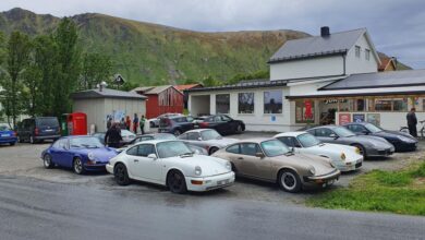 Blitzing through Scandinavia in a fleet of classic Porsches