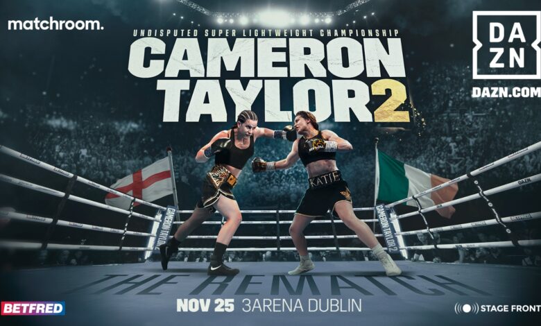 Chantelle Cameron-Katie Taylor 2 Officially Set For November 25th In Dublin