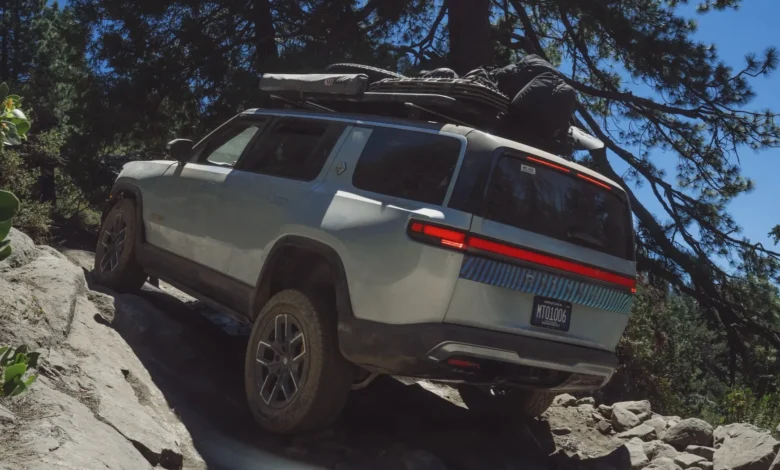 Rivian R1S tackles Rubicon off-road trail, a production EV first