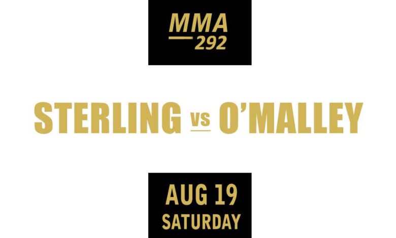 Aljamain Sterling vs Sean O'Malley full fight video UFC 292 poster by ATBF