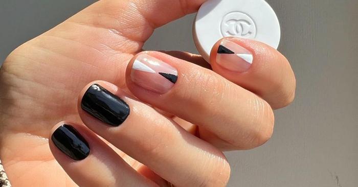 "Tuxedo Nails" Is The Nail Trend That Minimalists Will Love