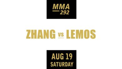 Weili Zhang vs Amanda Lemos full fight video UFC 292 poster by ATBF