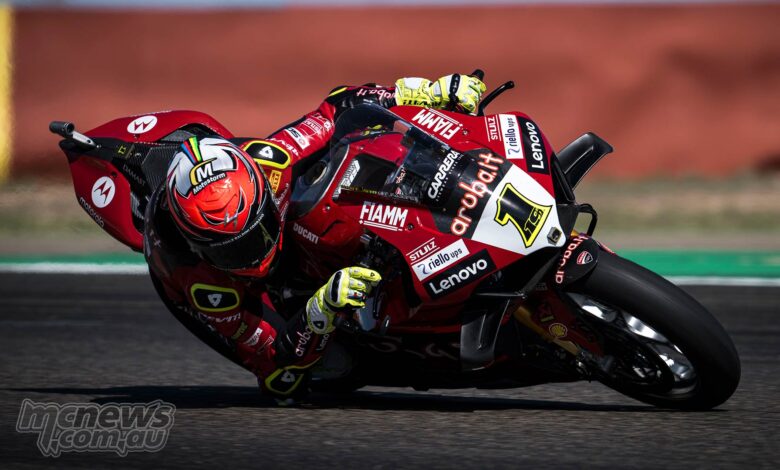 Ducati 1-2-3 as Aragon WorldSBK round gets underway on Friday