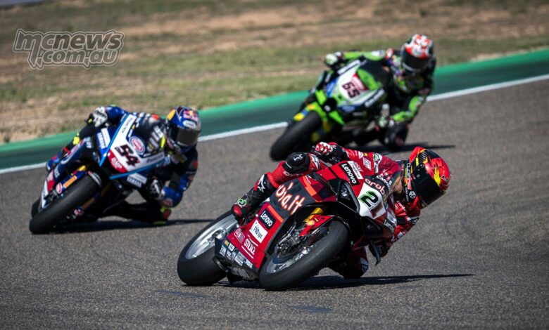 Rounds ups from opening WorldSBK/SSP/SSP300 races at Aragon