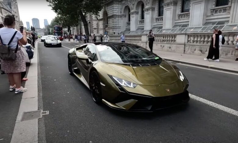 People Drove Supercars To London To Protest Congestion Pricing