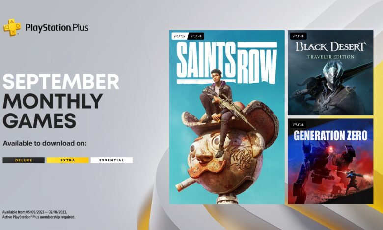 (For Southeast Asia) PlayStation Plus Monthly Games for September: Saints Row, Black Desert – Traveler Edition, Generation Zero