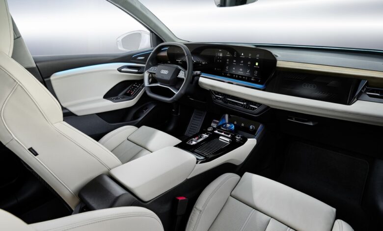 Audi Q6 E-Tron interior shows off big screens